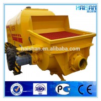 Static trailer concrete pump