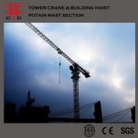 TCP6015 10t topless flattop tower crane