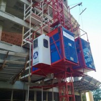 1000kg double cage SC100/100  construction lifting equipment hoisting